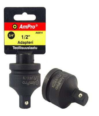 Ampro voimahylsyadapterit